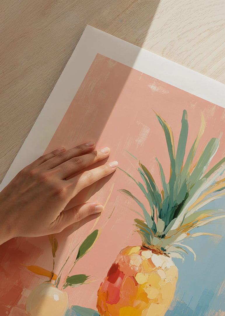 Vibrant colors create a tropical feel with pineapple-12