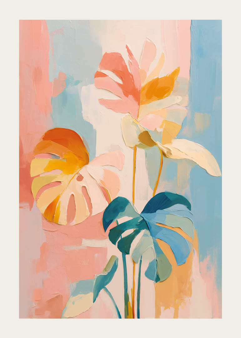 Färgglad och drömliknande botanisk design full av liv-12