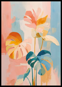 Un motif botanique coloré et onirique, plein de vie.-2