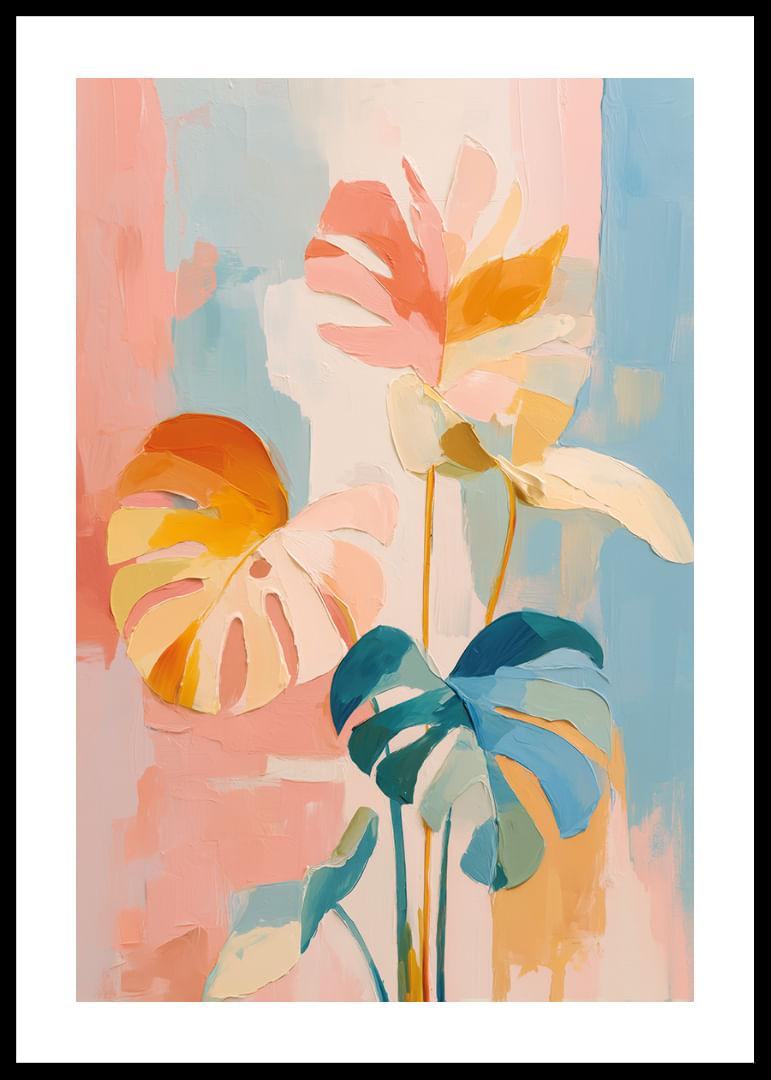 Un motif botanique coloré et onirique, plein de vie.-12