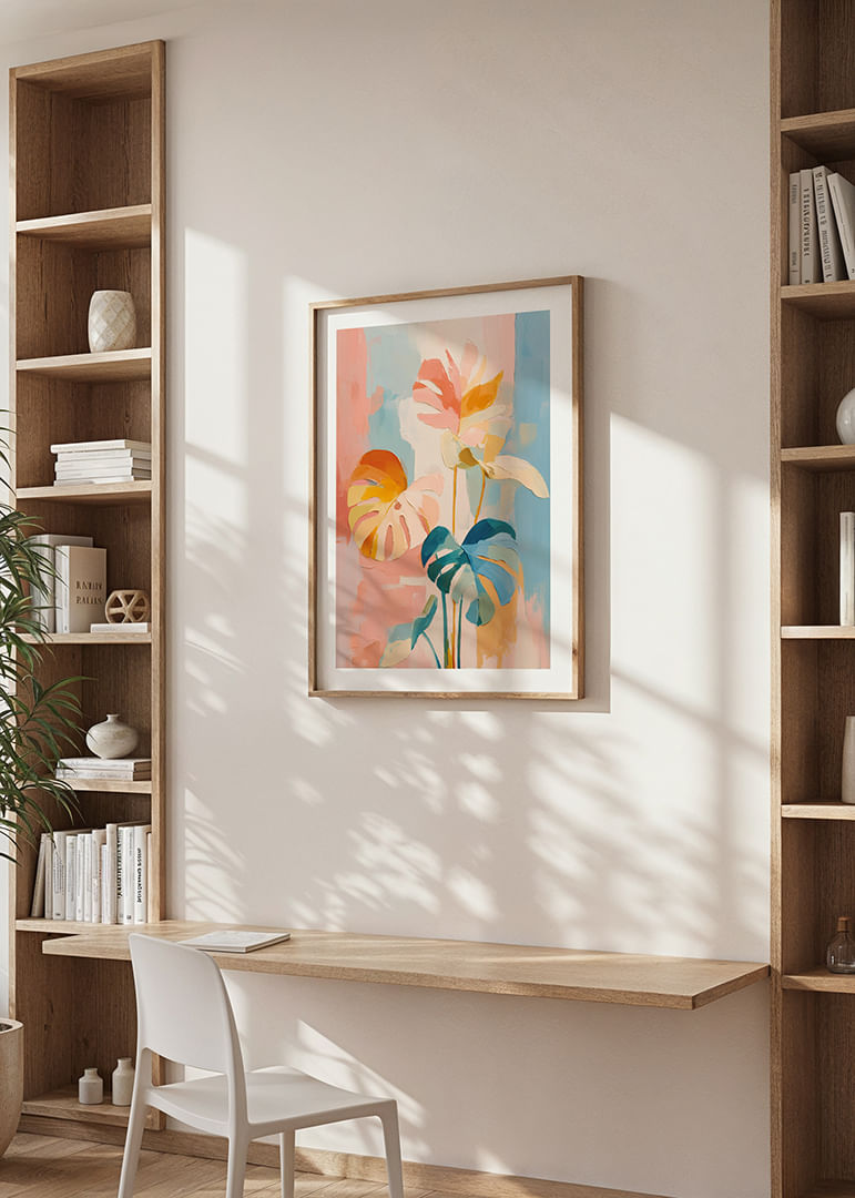 Un motif botanique coloré et onirique, plein de vie.-12