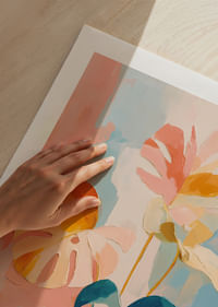 Un motif botanique coloré et onirique, plein de vie.-5