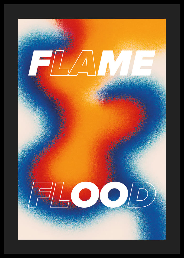 A flamboyant pattern vibrates with intense energy-12