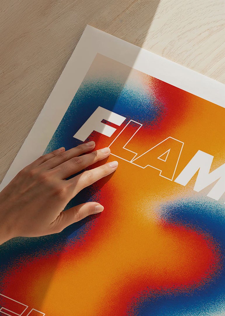 Ein extravagantes Muster vibriert vor intensiver Energie-12