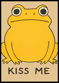 Humoorika pöördega kollane konn kutsub sind suudlema-2