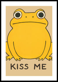 Humoorika pöördega kollane konn kutsub sind suudlema-0