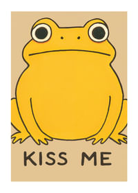 Humoorika pöördega kollane konn kutsub sind suudlema-1