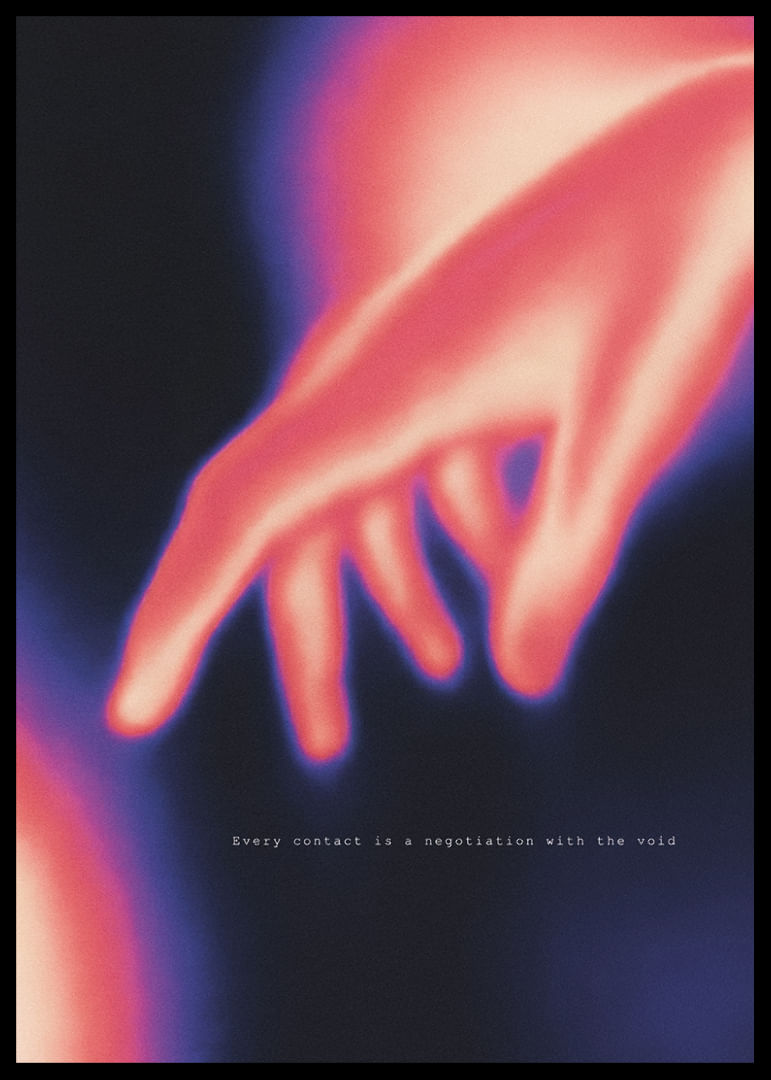 Eine Hand greift in den farbenprächtigen Kosmos.-12