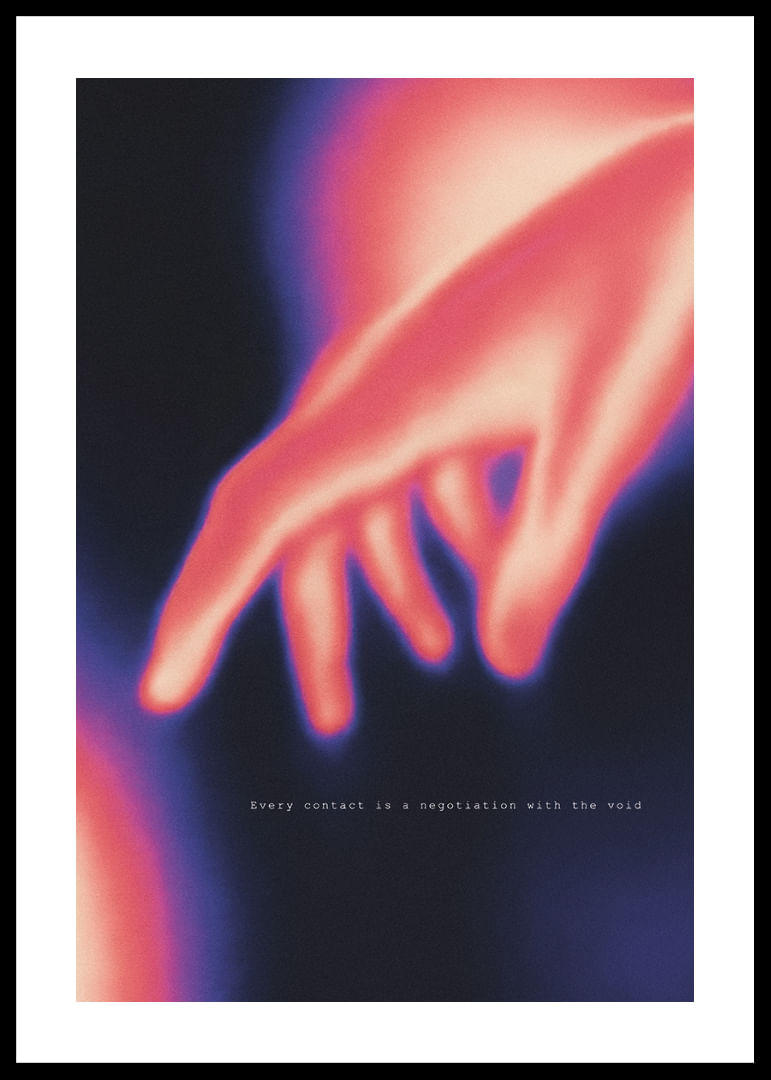 Eine Hand greift in den farbenprächtigen Kosmos.-12