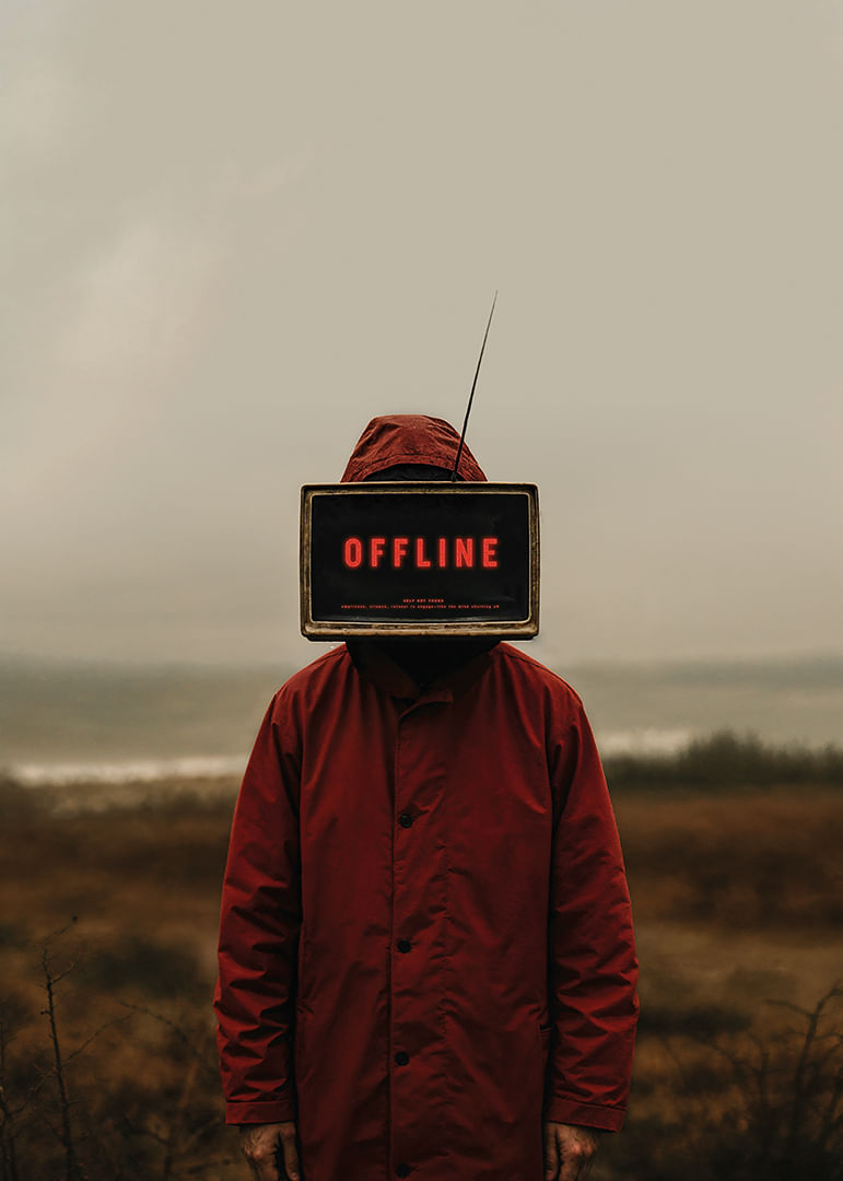 Dark and mysterious poster with an offline iconic display that captivates the eye-12