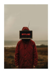 Dark and mysterious poster with an offline iconic display that captivates the eye-1