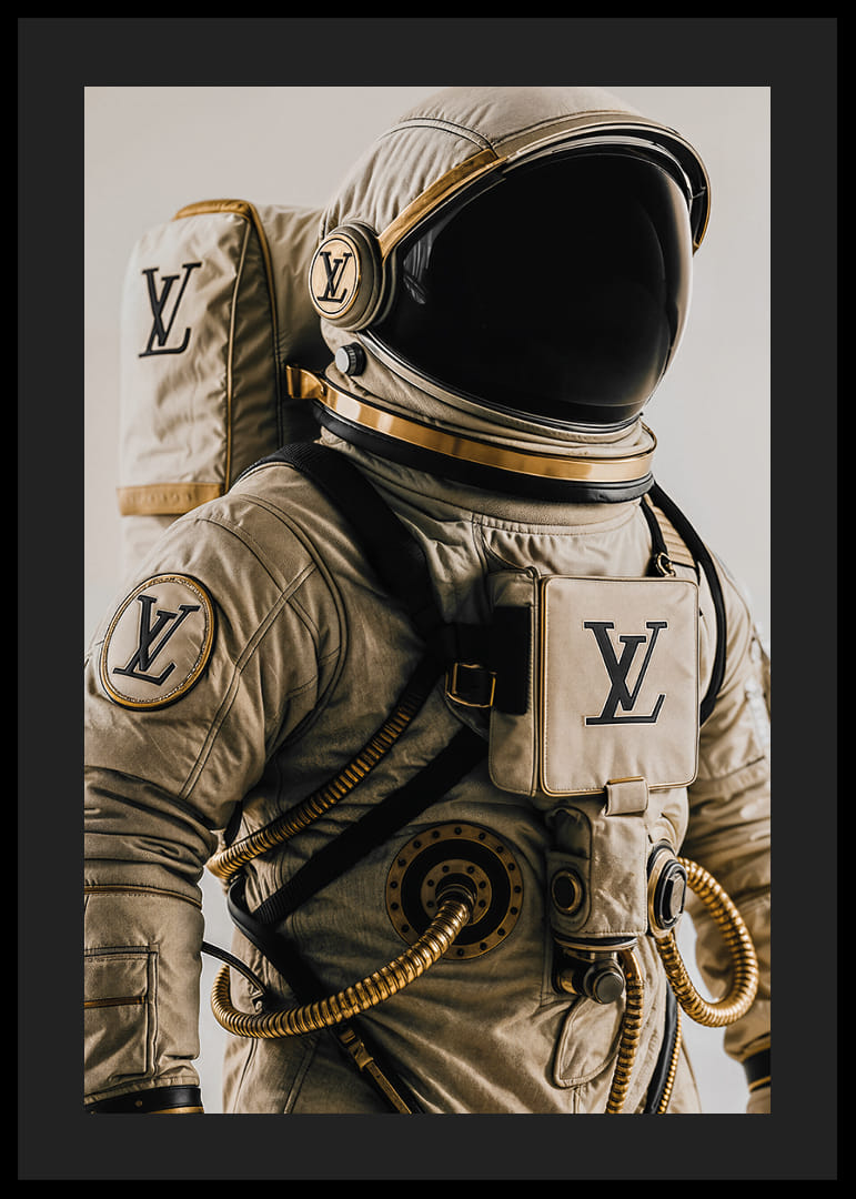 Astronautdräkt möter lyxigt mode i en unik och fascinerande stil-12