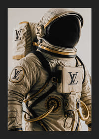 Astronautdräkt möter lyxigt mode i en unik och fascinerande stil-5