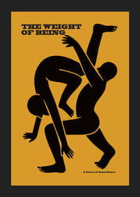 Two silhouettes in a dynamic dance on a golden background-5