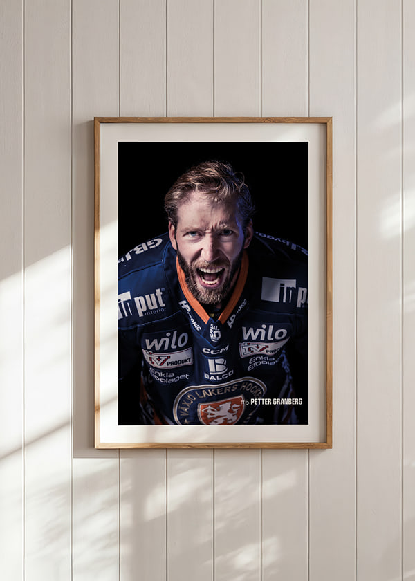 Poster Petter Granberg #6 Växjö Lakers 2025/2026 crossfade