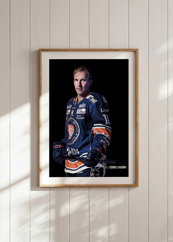 Poster Eemeli Suomi #10 Växjö Lakers 2025/2026 crossfade