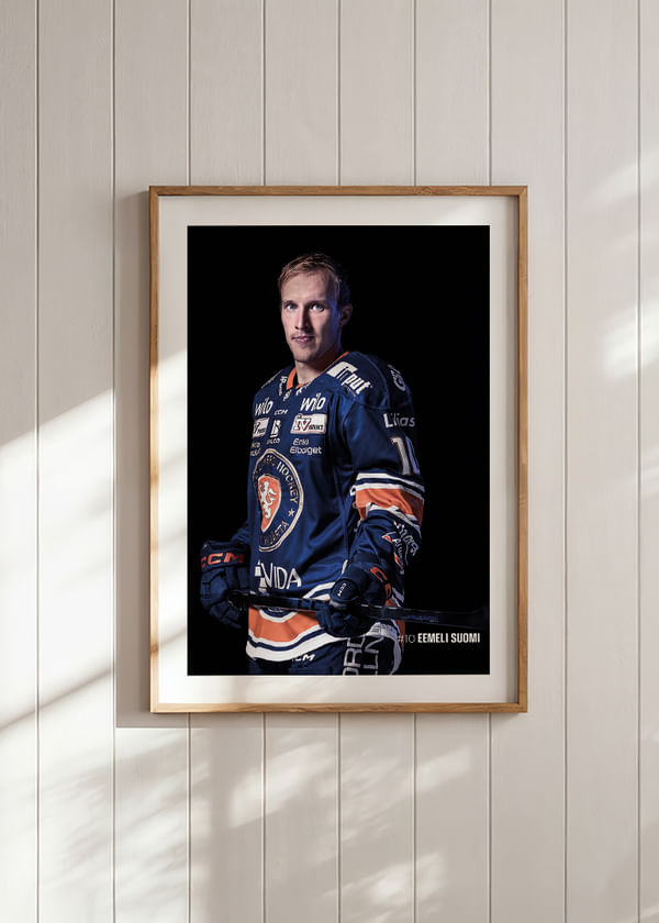 Poster Eemeli Suomi #10 Växjö Lakers 2025/2026 crossfade