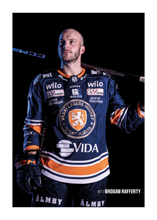 Poster Brogan Rafferty #11 Växjö Lakers 2025/2026