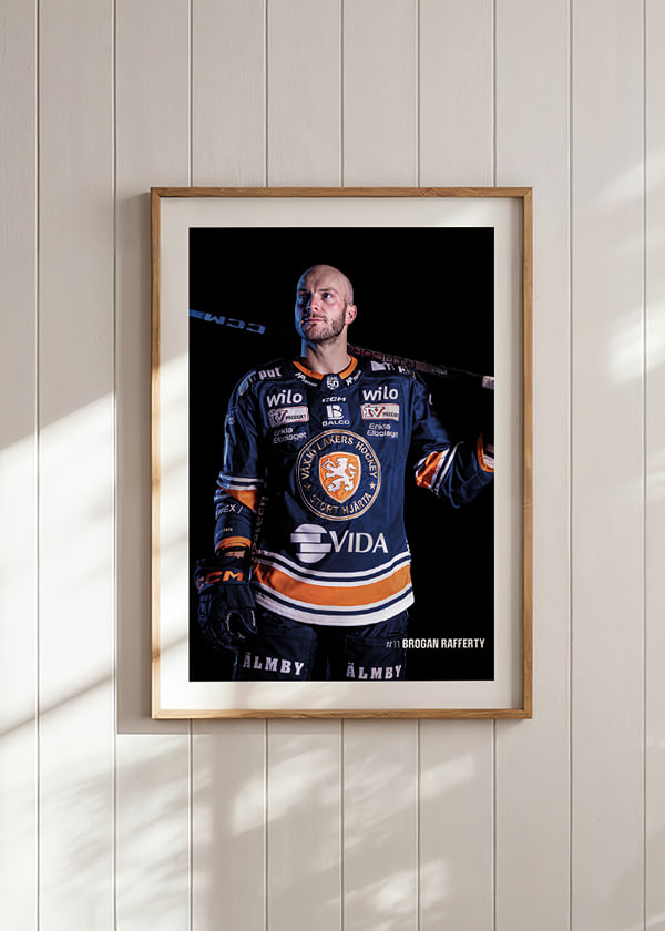 Poster Brogan Rafferty #11 Växjö Lakers 2025/2026 crossfade