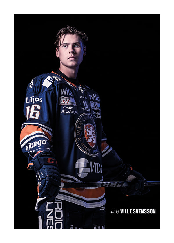 Poster Ville Svensson #16 Växjö Lakers 2025/2026