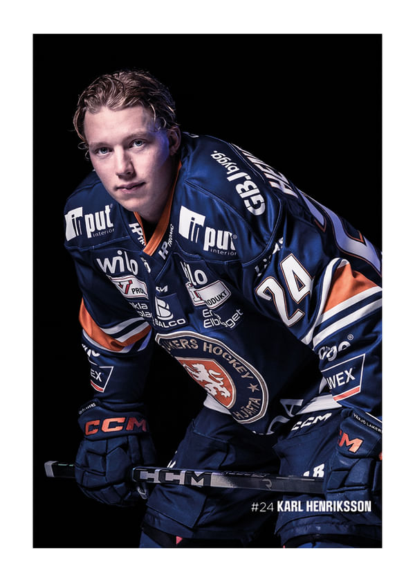 Poster Karl Henriksson #24 Växjö Lakers 2025/2026