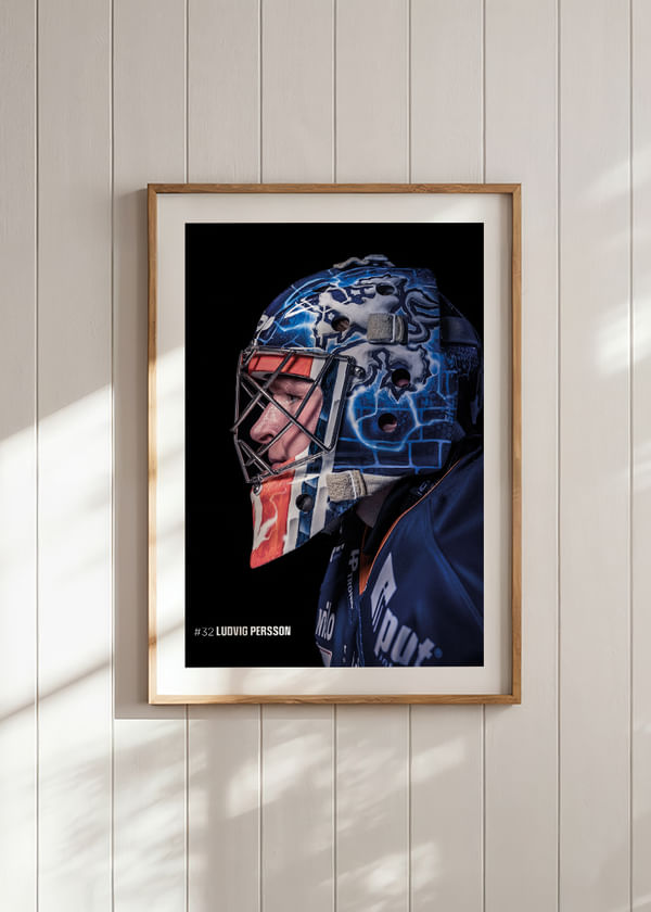 Poster Ludvig Persson #32 Växjö Lakers 2025/2026 crossfade