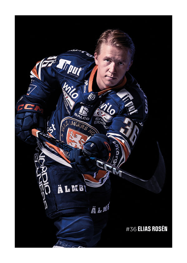 Poster Elias Rosén #36 Växjö Lakers 2025/2026