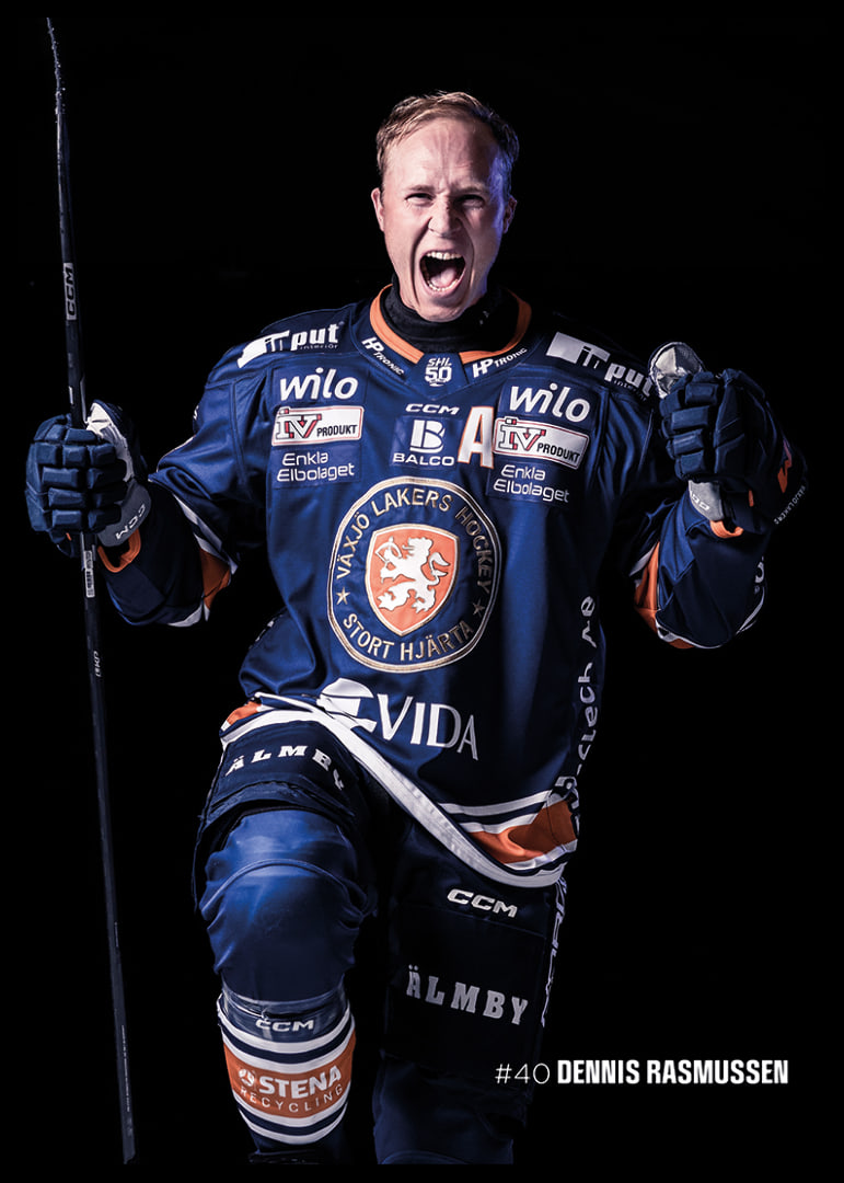 Dennis Rasmussen #40 Växjö Lakers 2025/2026-12