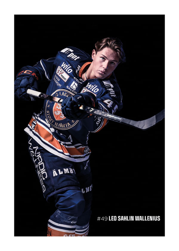 Poster Leo Sahlin Wallenius #49 Växjö Lakers 2025/2026