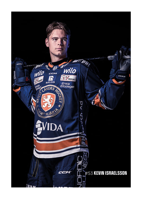 Poster Kevin Israelsson #53 Växjö Lakers 2025/2026