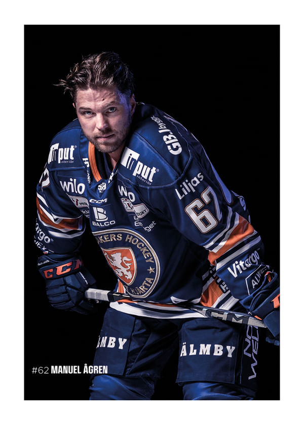 Poster Manuel Ågren #62 Växjö Lakers 2025/2026
