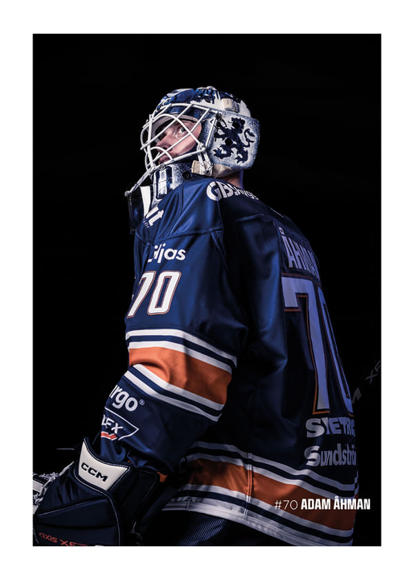 Poster Adam Åhman #70 Växjö Lakers 2025/2026