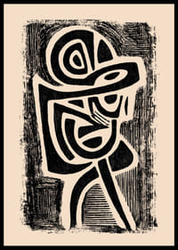 Dynamische vormen in een harmonieuze, abstracte compositie-0