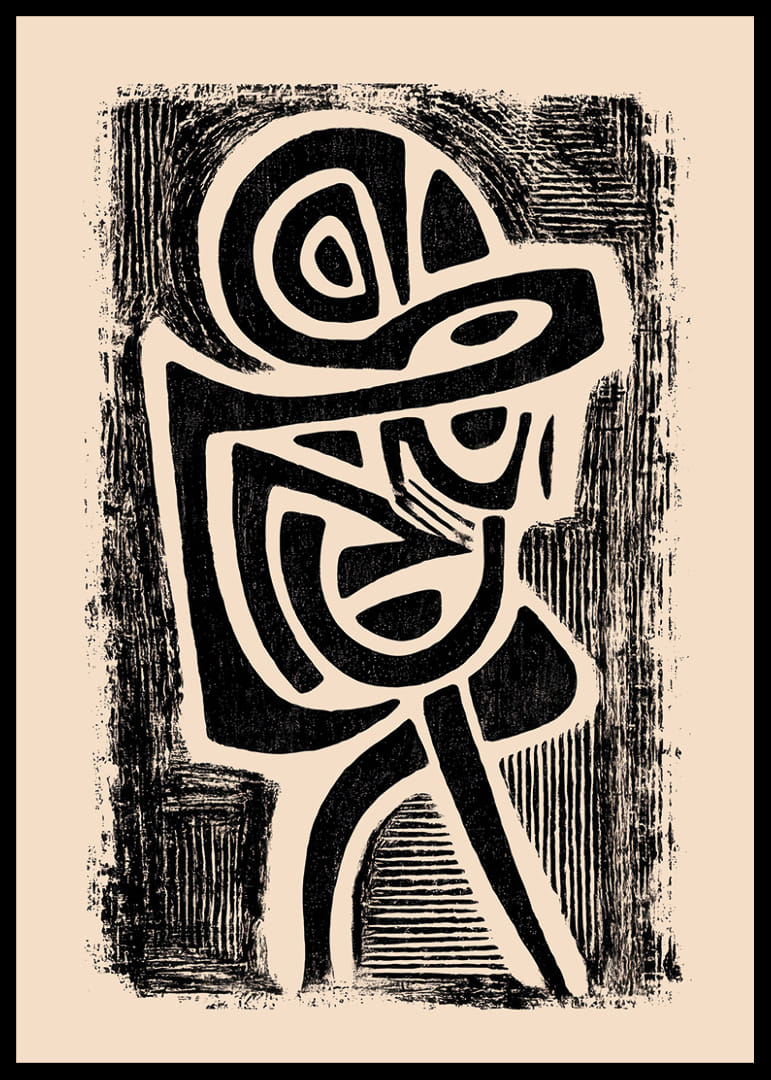 Dynamische vormen in een harmonieuze, abstracte compositie-12