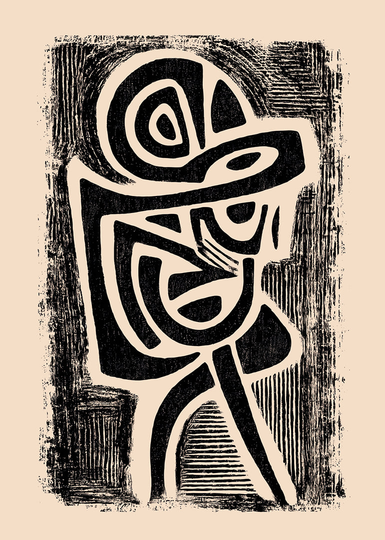 Dynamic shapes in a harmonious, abstract composition-12