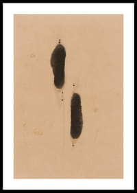 Twee mysterieuze schaduwen op een neutrale achtergrond creëren diepte-0