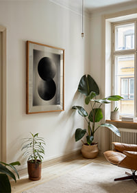 Two intertwined spheres in elegant contrast-2