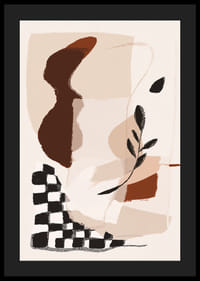 Des formes abstraites aux tons terreux créent une sensation d'harmonie.-4