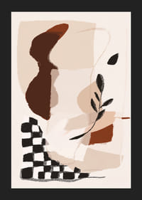 Des formes abstraites aux tons terreux créent une sensation d'harmonie.-5