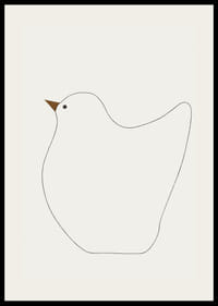 Een stijlvol silhouet van een vogel creëert rust en harmonie-2