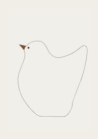 Een stijlvol silhouet van een vogel creëert rust en harmonie-3