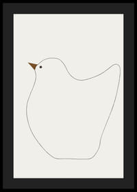 Een stijlvol silhouet van een vogel creëert rust en harmonie-4