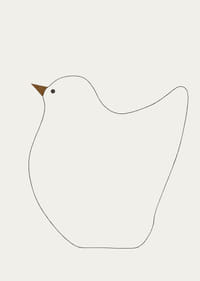 Een stijlvol silhouet van een vogel creëert rust en harmonie-3