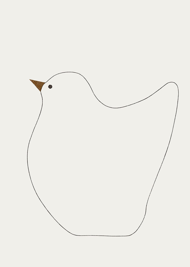 Een stijlvol silhouet van een vogel creëert rust en harmonie-12