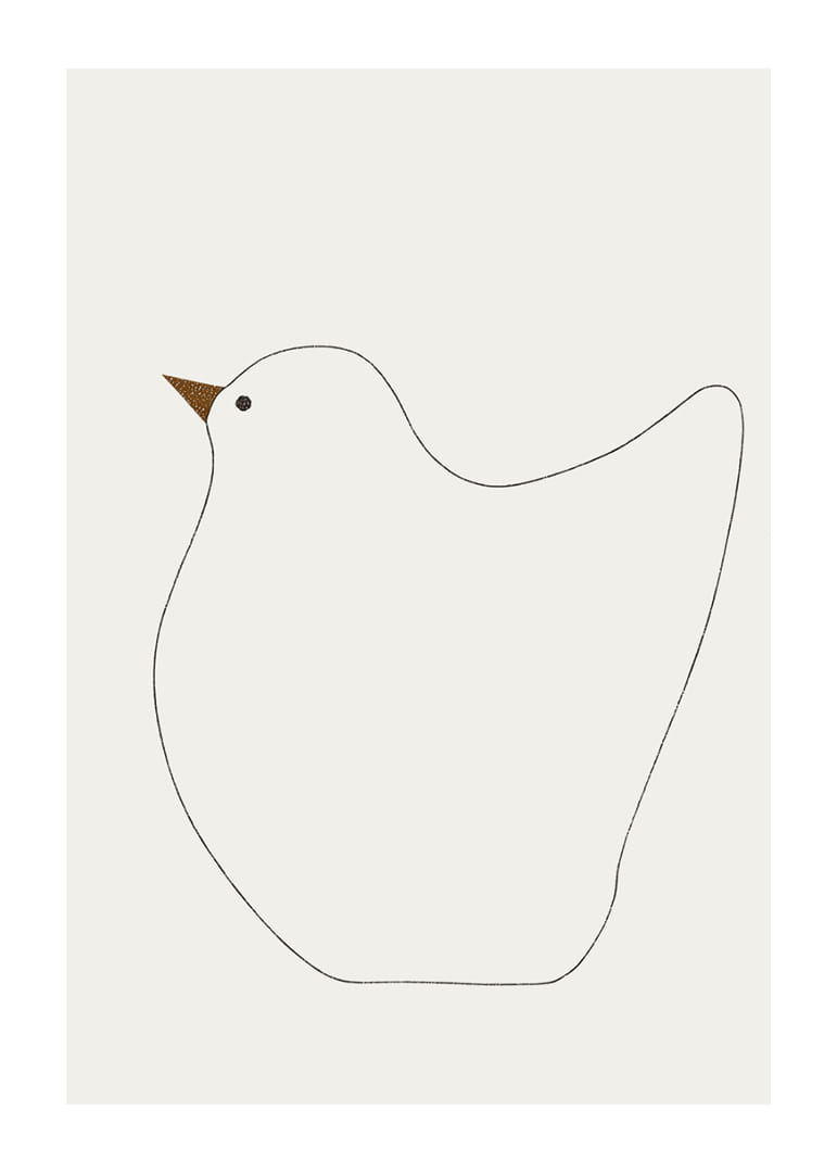 Een stijlvol silhouet van een vogel creëert rust en harmonie-12