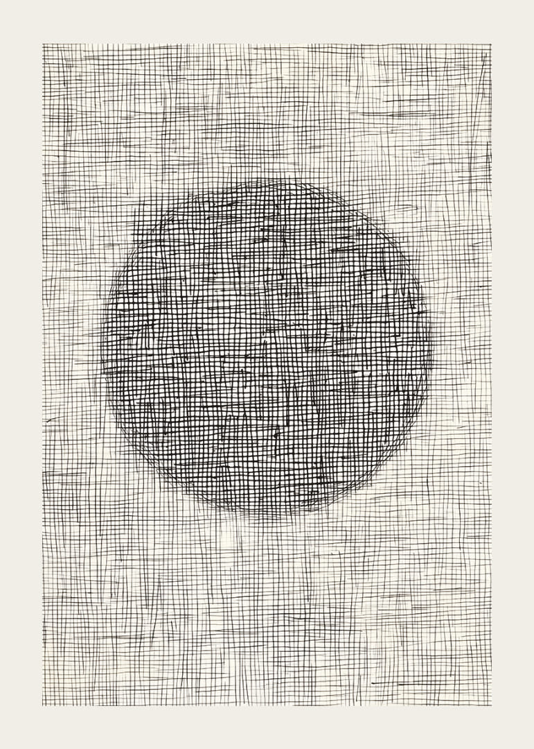 Ett hypnotiskt nätverk av linjer bildar en mystisk cirkel-12