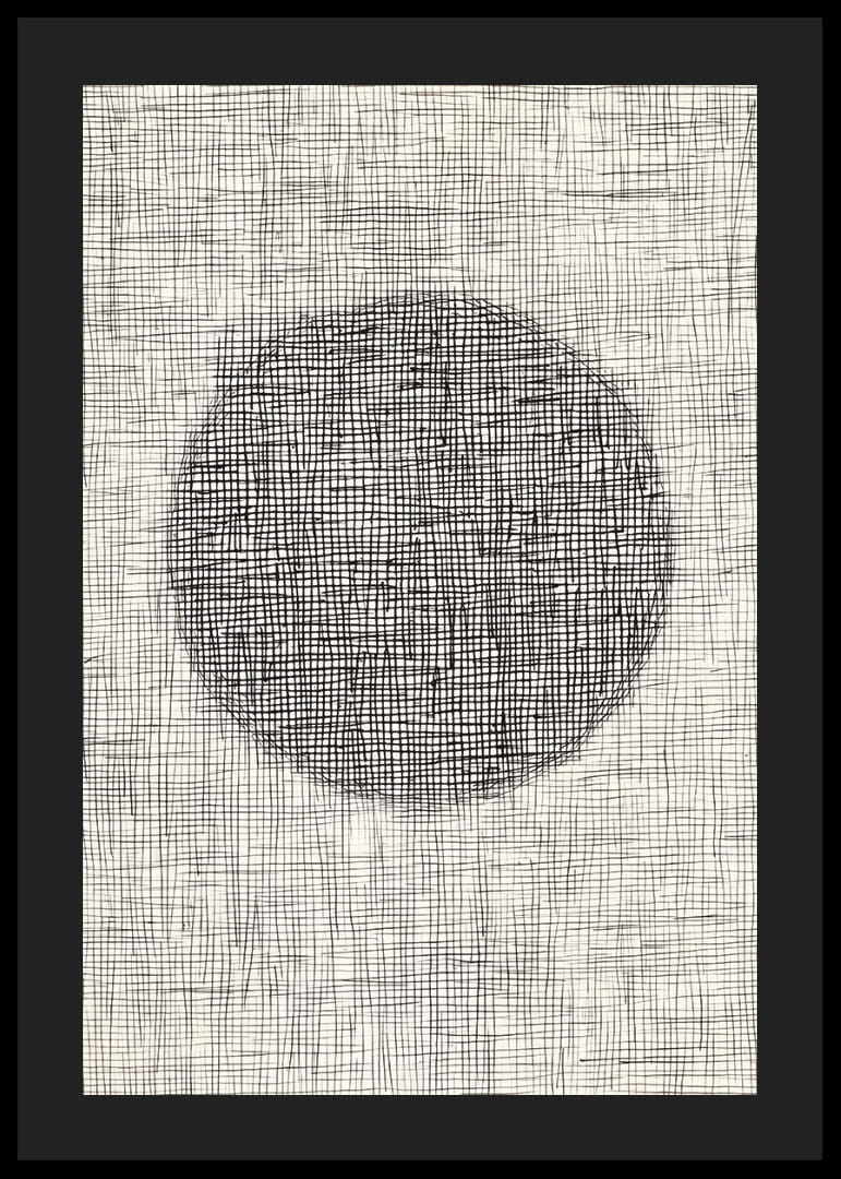 Ett hypnotiskt nätverk av linjer bildar en mystisk cirkel-12