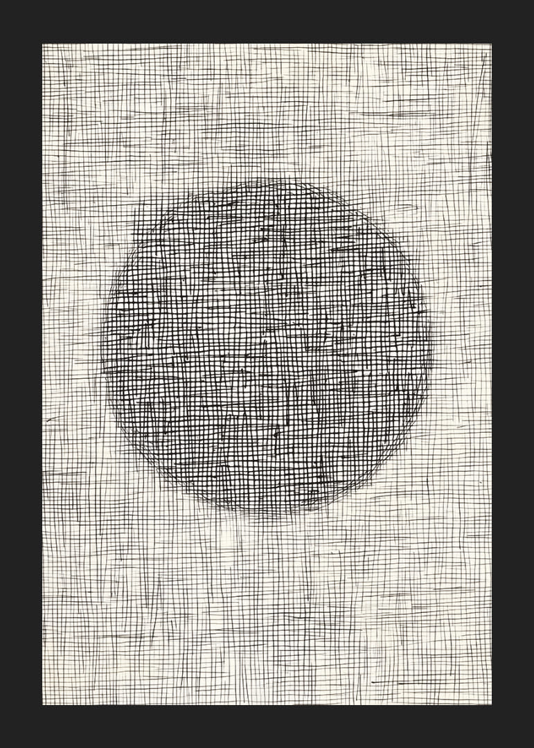 Ett hypnotiskt nätverk av linjer bildar en mystisk cirkel-12