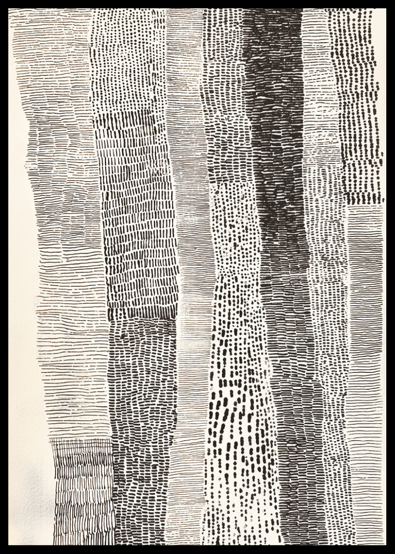 Zwart-witte lijnen creëren een harmonieus en tijdloos gevoel-12