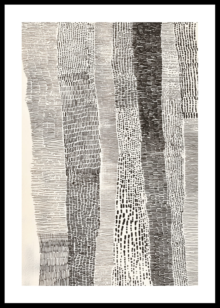 Zwart-witte lijnen creëren een harmonieus en tijdloos gevoel-12